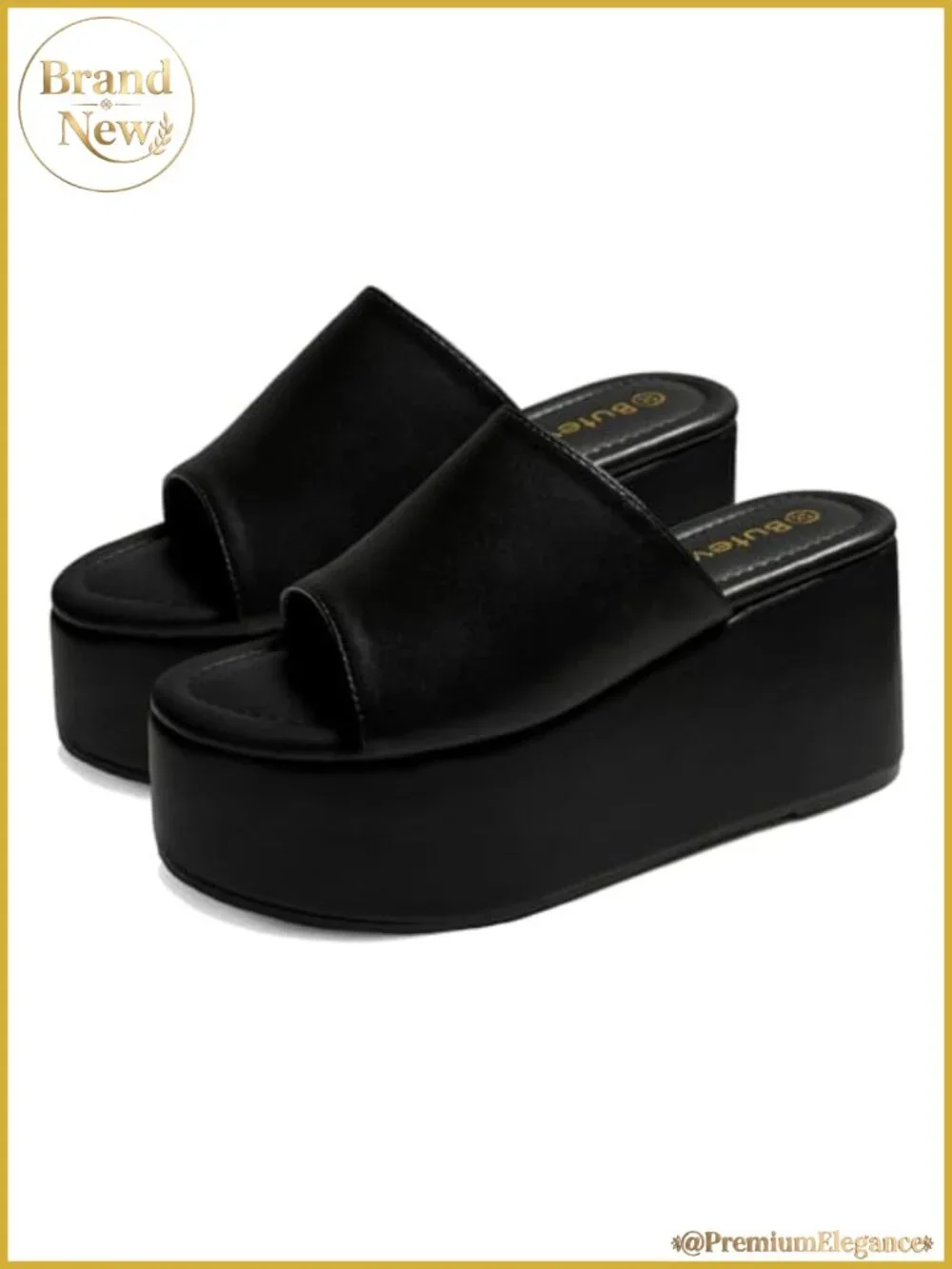 Platform Sandals for Women Chunky Wedge Open Toe Slip On Flatform